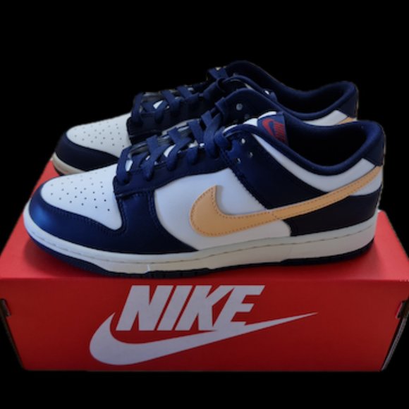 Nike Men Dunk Low Retro (Sail/Coconut Milk/Purple Ink/Melon Tint) Size 9 - FV810 - Picture 3 of 5